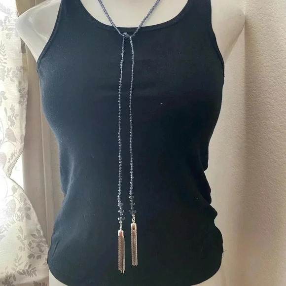 🆕Long Beaded Tassel Lariat Necklace🆕 - Picture 1 of 6